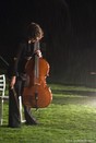Celliste in de regen